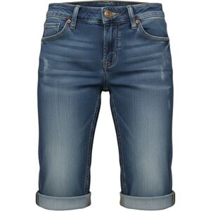 Bke star crop capri jeans womens 26 stretch distressed-- preowned med wash